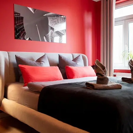 Appartement Milano Red Residenz - Sauna, Nespresso, Netflix & Chill, Messe *