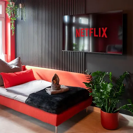 Milano Red Residenz - Sauna, Nespresso, Netflix & Chill, Messe Appartement Chemnitz