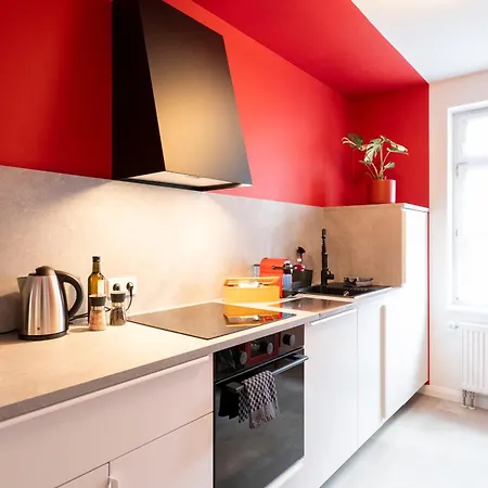 Appartement Milano Red Residenz - Sauna, Nespresso, Netflix & Chill, Messe Chemnitz