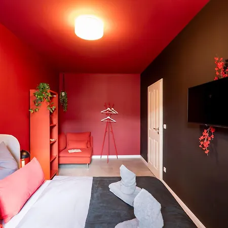 Appartement Milano Red Residenz - Sauna, Nespresso, Netflix & Chill, Messe